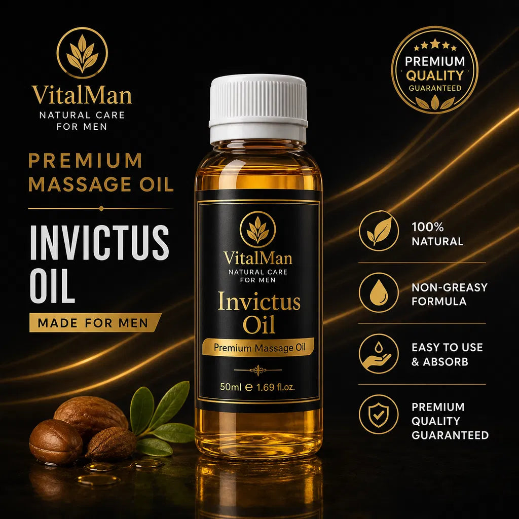 Invictus Endurance Oil (50ml) – Premium Herbal Formula for Stamina, Control & Lasting Performance | VitalMan
