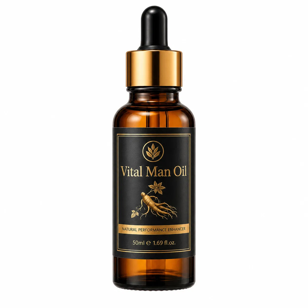 Vital Man Oil - Natural Performance Enhancer for Men (50ml) - Premium Ginseng Formula