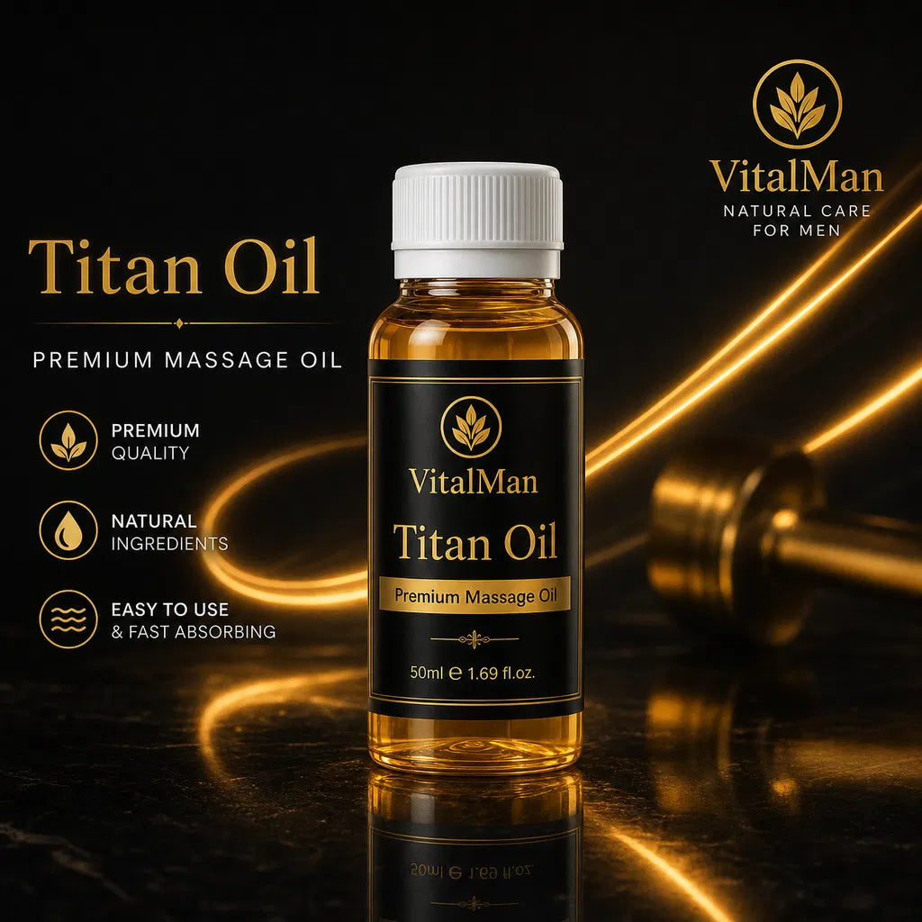 Titan Power Oil (50ml) – Ultra Performance Herbal Blend for Strength, Stamina & Confidence | VitalMan