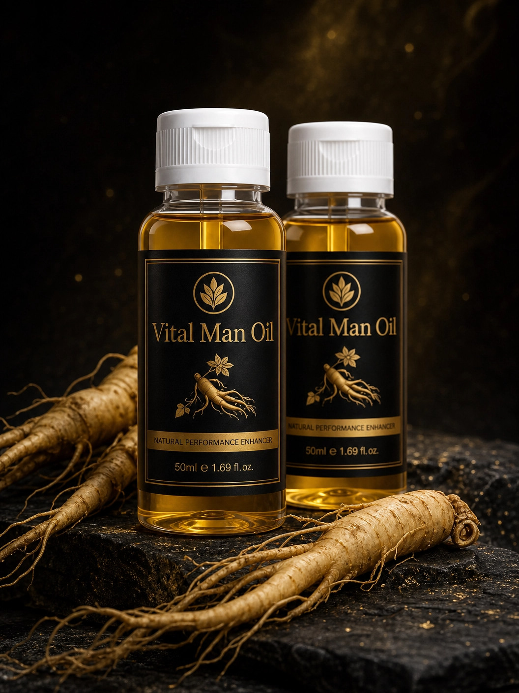 Performance Oil for Men (50ml) – Premium Ginseng Formula for Stamina, Control & Confidence | VitalMan