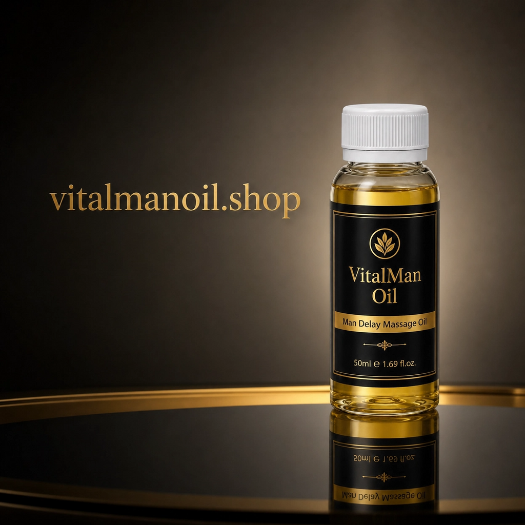 Delay Massage Oil for Men (50ml) – Long-Lasting Performance, Enhanced Control & Confidence | Premium Herbal Blend | VitalMan
