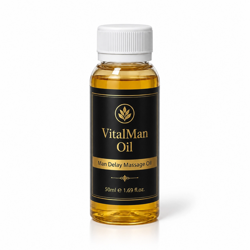 Delay Massage Oil for Men (50ml) – Long-Lasting Performance, Enhanced Control & Confidence | Premium Herbal Blend | VitalMan