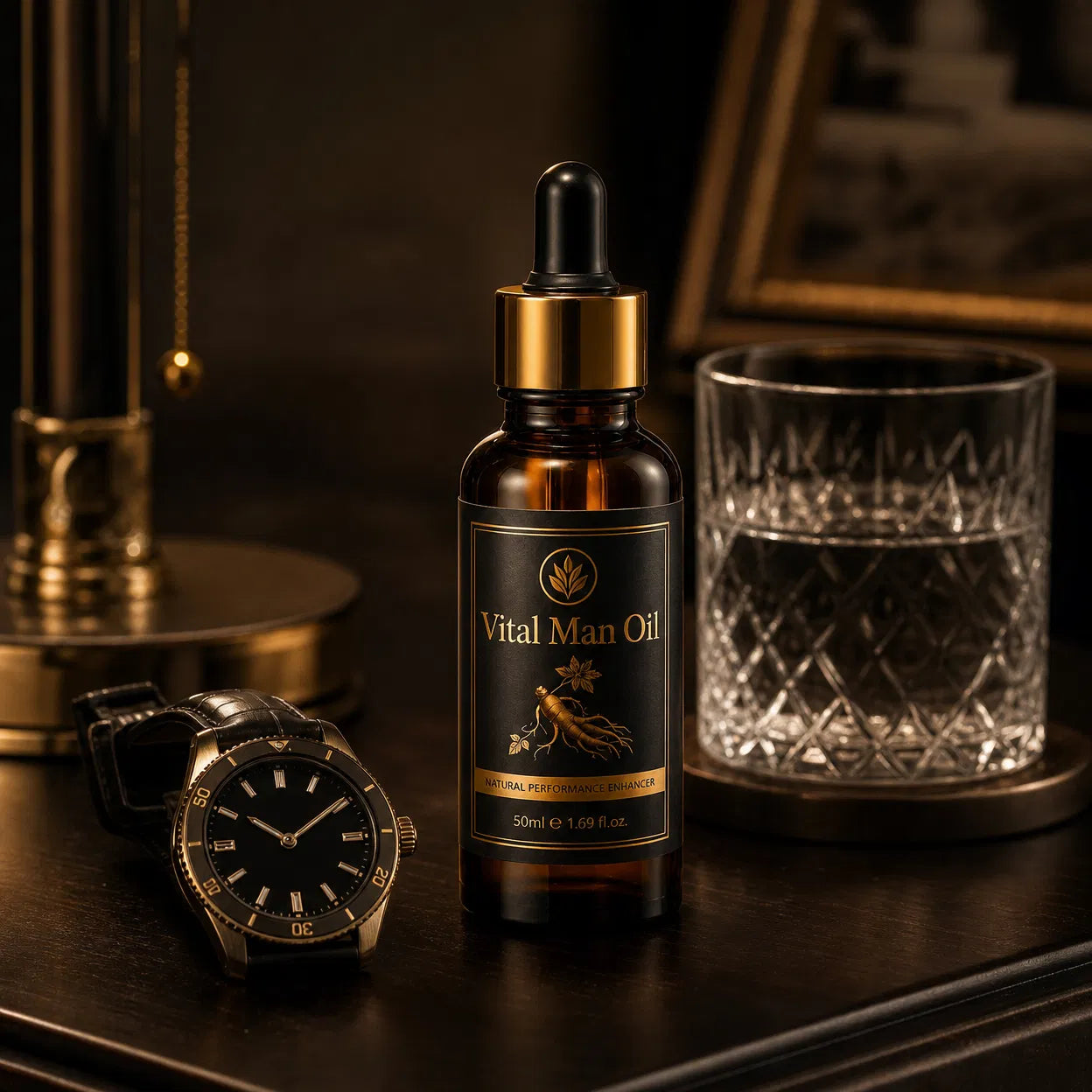 Vital Man Oil - Natural Performance Enhancer for Men (50ml) - Premium Ginseng Formula